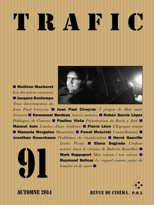 cover image of Trafic n° 91 (Automne 2014)